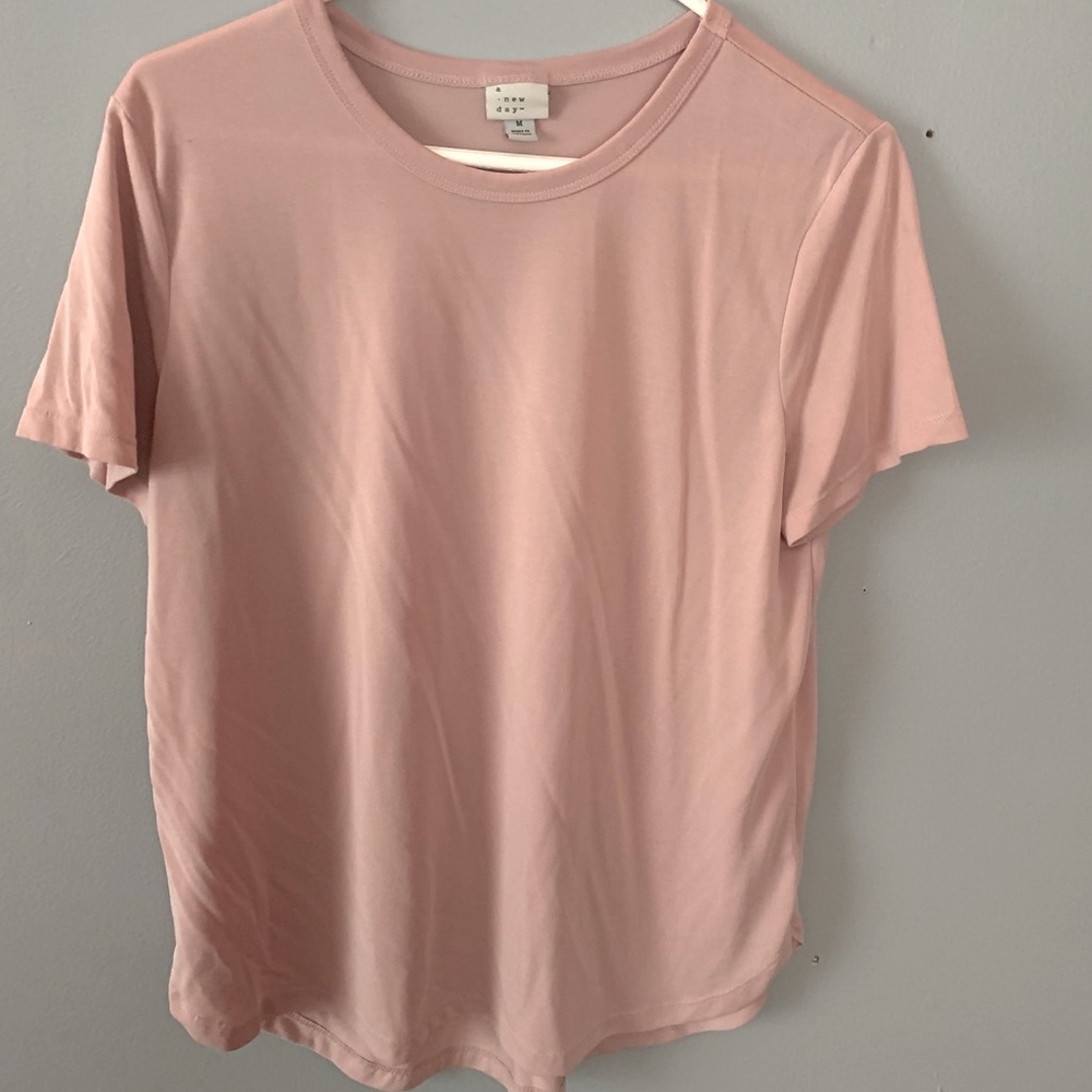blush pink shirt